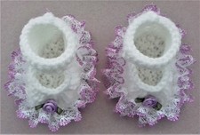 Hand knitted dolls clothes. Fit reborn baby doll18"/19"  Premature baby 4/7lb.