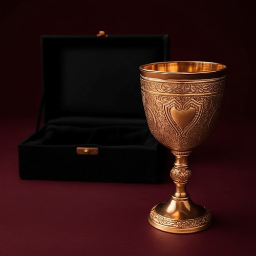 Brass goblet antique - brass,