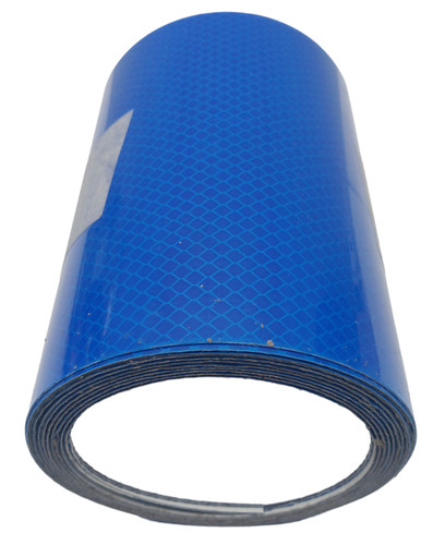 Blue diamond reflector sign - blue,