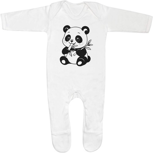 Baby panda eating - 'baby,