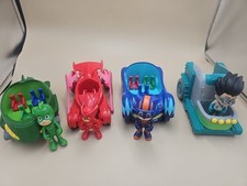 PJ MASKS Toys Bundle Vehicles And Figures Romeo Owlette Catboy Gekko See Pics 