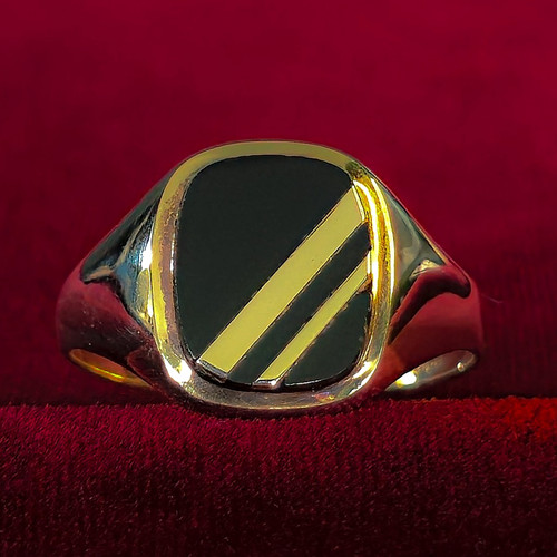 Vintage 9ct yellow gold - yellow, men's