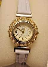 ERIC CHEVILLARD  2 Tone Crystal Quartz Wristwatch New Strap New Battery