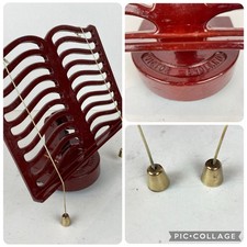 Victor England Book Stand Burgundy Red Cast Iron Base Cook Recipe Holder