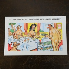Vintage Postcard Comic, Smoked