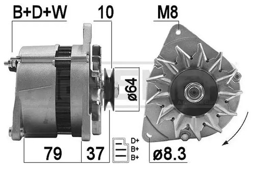 Alternator 210204a era for - alternator,