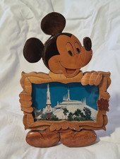 Mickey Mouse wooden varnished