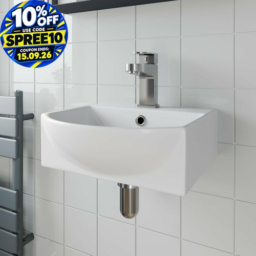 Bathroom wall hung - wall, basin