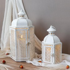 NEWIMAGE Rustic Metal Candle