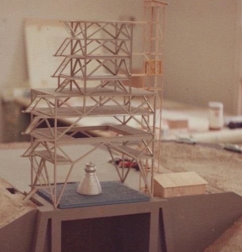 1960s model bridge scaffolding - 1960s,