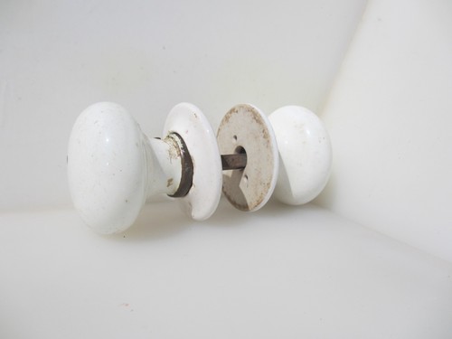 Vintage ceramic door handles - ceramic,