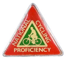 Vintage Old The National Cycling Proficiency Scheme Award Metal Insert Badge