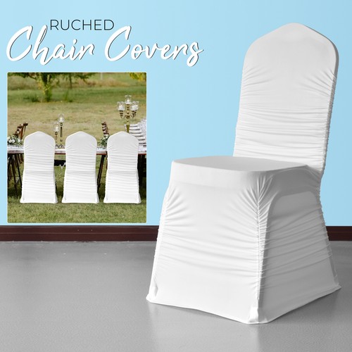 White ruched spandex - ruched,