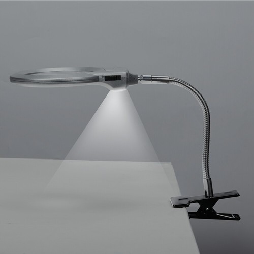 Magnifier glass led desk - 4x,