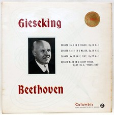 Beethoven Sonatas LP Gieseking