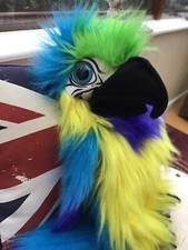 Puppet Company Ltd Macaw Parrot Hand Puppet With Squeaky 