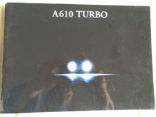 Renault A610 Turbo range brochure set Mar 1992