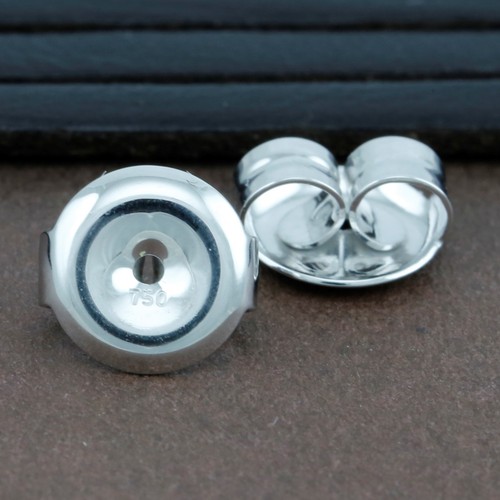 Genuine 18ct solid white - white, gold