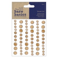 Papermania Wooden Dots Light Brown Rustic Self Adhesive Birthday Card Making