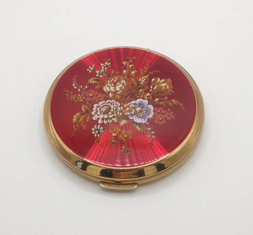 Stratton powder compact - stratton, red