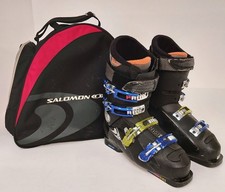 Salomon X-Wave 9.0 Ski Boots. Black. With Salomon Bag. Mondo 27.5 Mens UK size 9