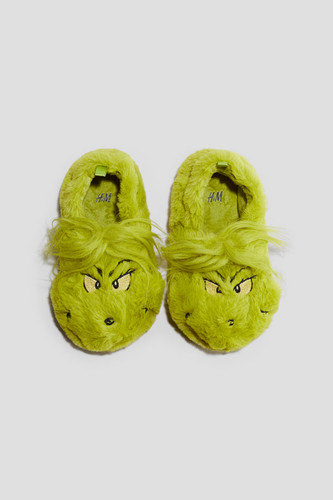Grinch slippers size 2 - h&m, 2-3