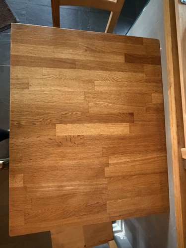 Rectangular solid oak dining - solid,