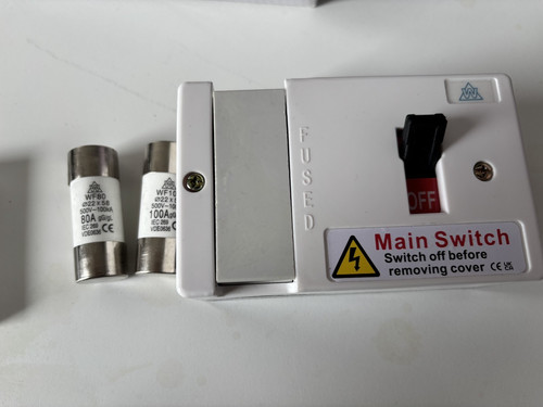 100a 80a fused - 100a, isolator