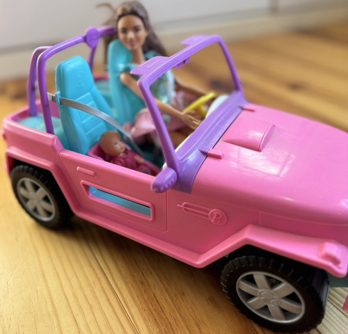 Barbie pink purple plastic - barbie, &