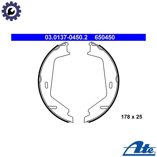 Brake shoe set parking - brake,