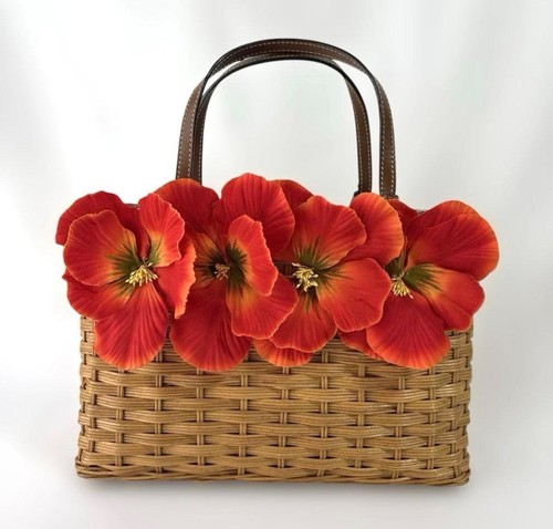 Kate spade wicker - spade, hibiscus