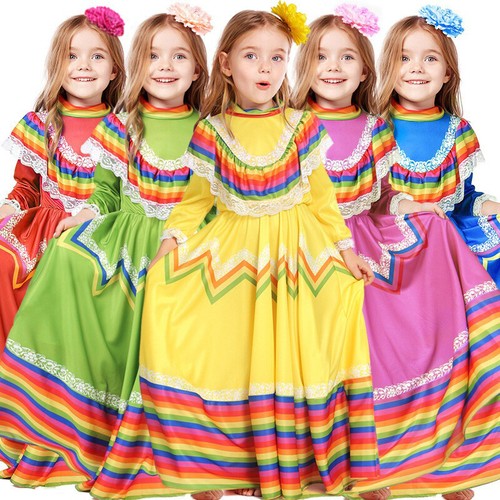 Kids girl dress - girl's, mexican