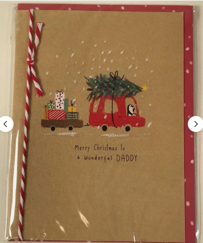 Daddy christmas card - daddy,