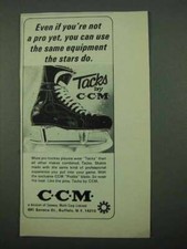1969 CCM Tacks Ice Skate Ad - You're Not a Pro Yet