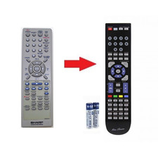 Replacement Dedicated Remote Control For Sharp DVD/VCR Recorder DV-RW250 RW260