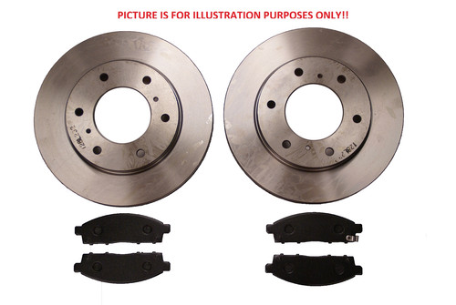 Rear brake discs - discs, set