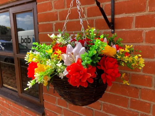 Artificial flower hanging