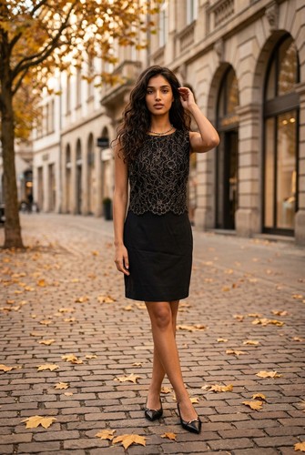 Monsoon classic black - , lace