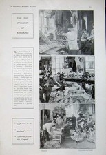 Original Old Antique Print