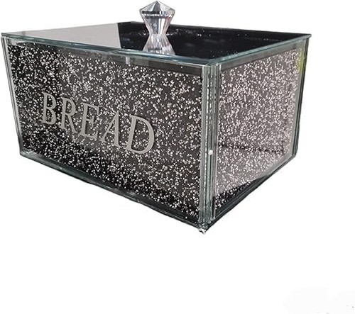 Mirrored bread bin crushed - mirrored,