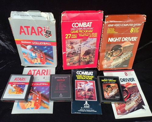 Vintage atari 2600 game bundle - 2600,
