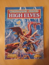 Warhammer Armies High Elves Fantasy Games Workshop 1993 softback Army book