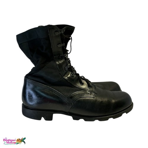 Military combat boots black - boots,