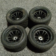 Traxxas Slash / Losi  Front/Rear Wheels W/ Pro-Line 1080 Speed Hawgs Tires 12mm