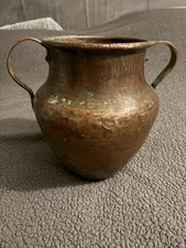 Large Vintage Hand Hammered Copper Pot