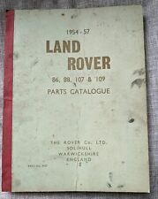 Genuine 1956 Land Rover Parts Catalogue Genuine Land Rover 86,88,107 & 109