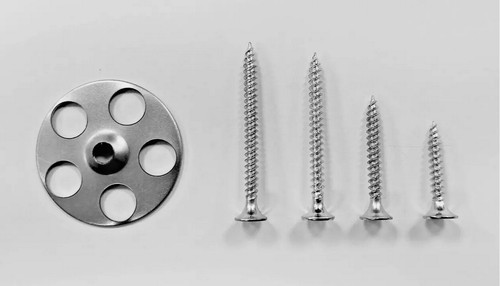 Stainless fixing screws with - fixing,