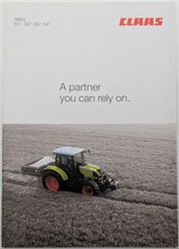 Original UK Market CLAAS Brochure For Ares 547, 557, 567 & 577 Tractors, c 2006