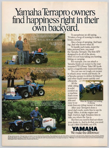 Yamaha terrapro atv - atv, mower