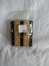 2x Professional Pilot Epaulettes with Gold Nylon Stripes Decor 2 Stripes